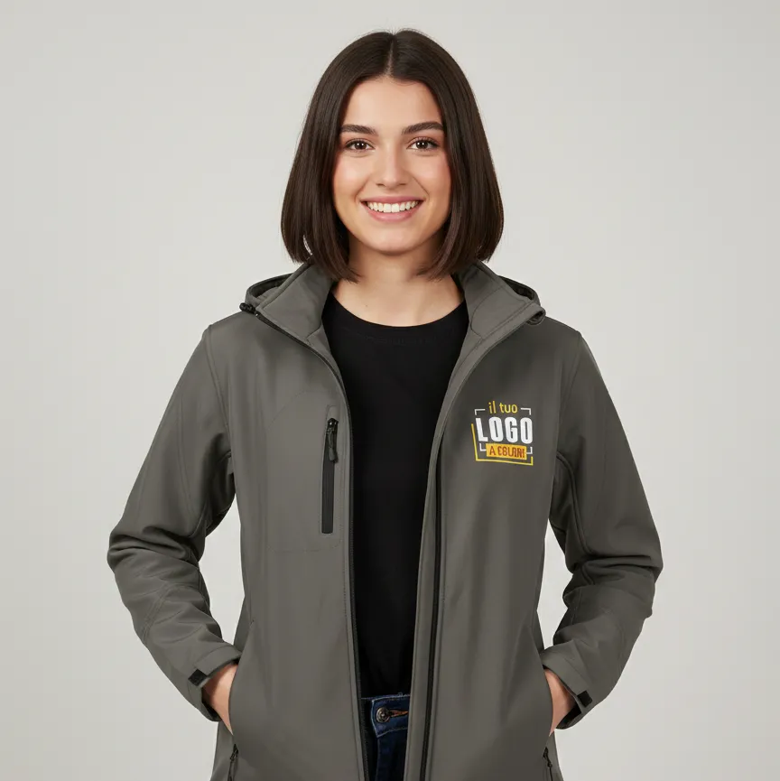 Giacca da Donna in Softshell a 3 Strati Personalizzata